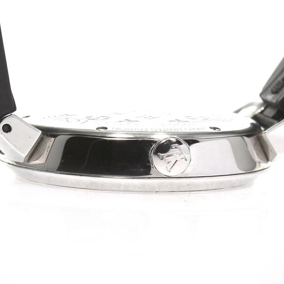 LOUIS VUITTON Tambour monogram QA147 fuchsia & orange Quartz Ladies Watch - Picture 10 of 12